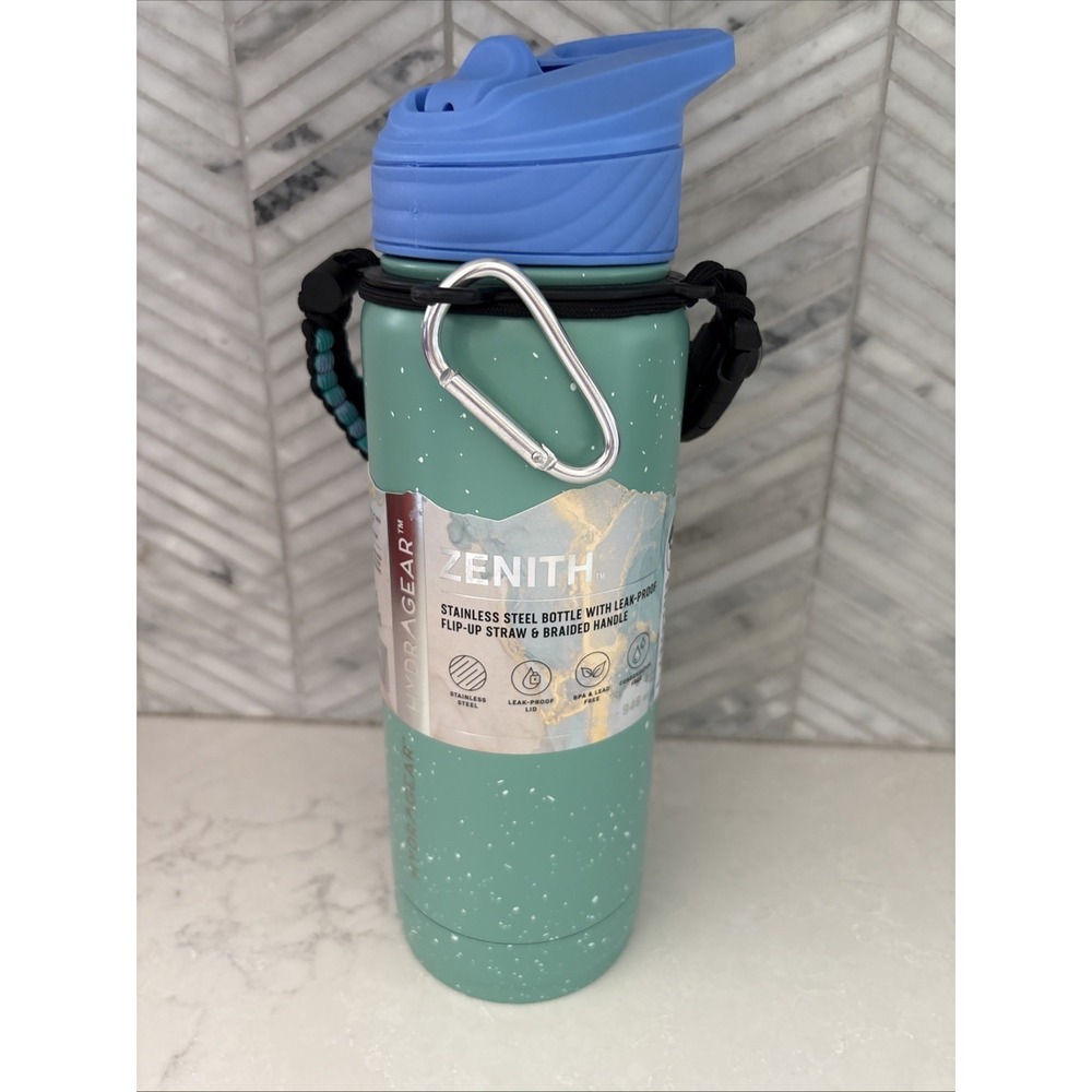 New Hydragear Zenith Stainless Steel Insulated  Water Bottle 32oz 10 Functions